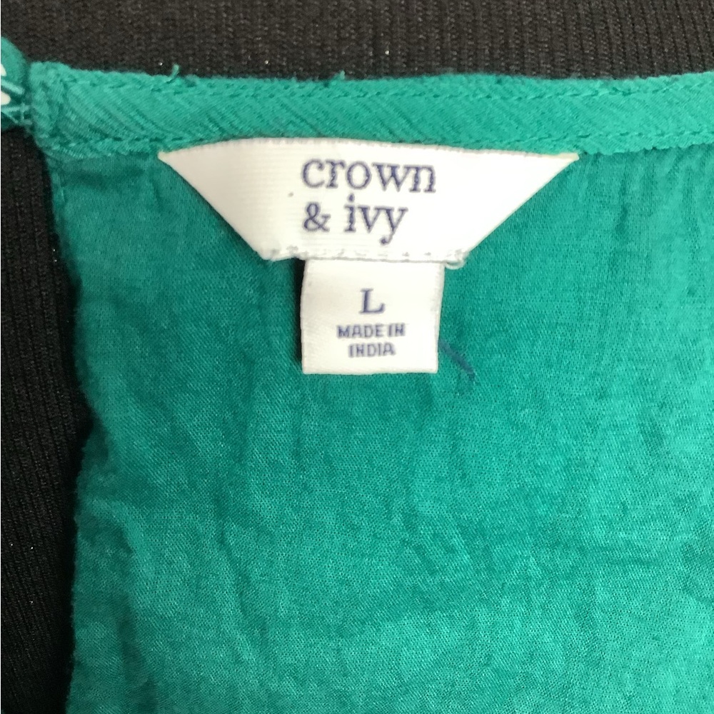 Green Ruffle Layered Top - Picture 2 of 3